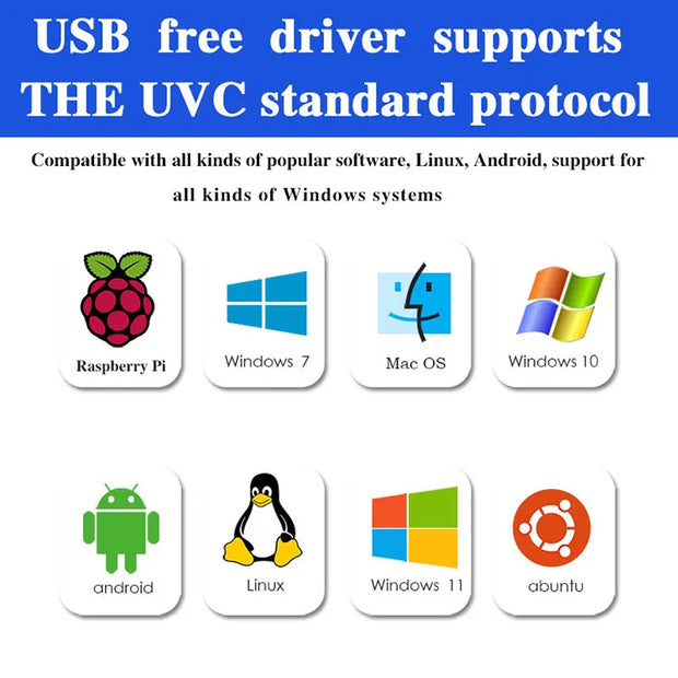 OV2710 1080P UVC OTG HD Camera Module 4mm 75Degree Face Detection Distortionless PCBA for PC & Mobile Devices