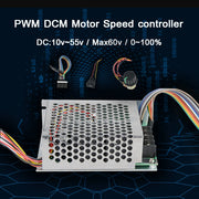 Digital Display 0~100% adjustable 10-55V 60A PWM DC Motor Speed Controller 12V 24V 48V 2000W MAX Reversible Potentiometer