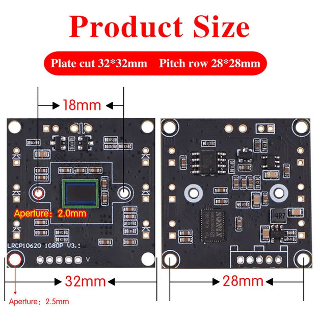 OV2710 1080P UVC OTG HD Camera Module 4mm 75Degree Face Detection Distortionless PCBA for PC & Mobile Devices