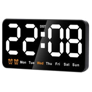 Digital Wall Clock, 9Inch LED Digital Clock Large Display With 12/24H, Big Digits,Small Silent Wall Clock Durable (Red)