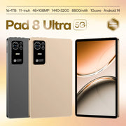 Original Pad 8 Ultra 11 Inch 16GB RAM 1TB ROM tablet Android 14 Core Pad Tablet PC Phone Dual Wifi tablette android 8800mah