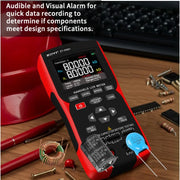 Digital Resistance Meters Portable Professional Measuring Instrument Capacitor Resistor Inductors Tester Electrician Tool Det