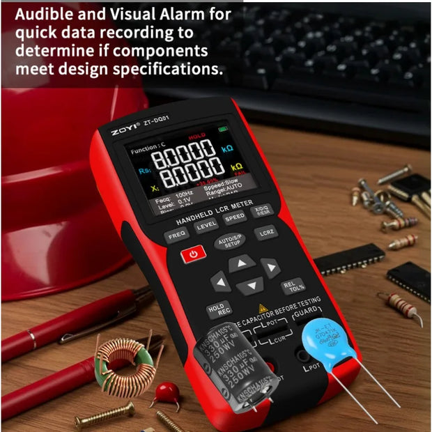 Digital Resistance Meters Portable Professional Measuring Instrument Capacitor Resistor Inductors Tester Electrician Tool Det