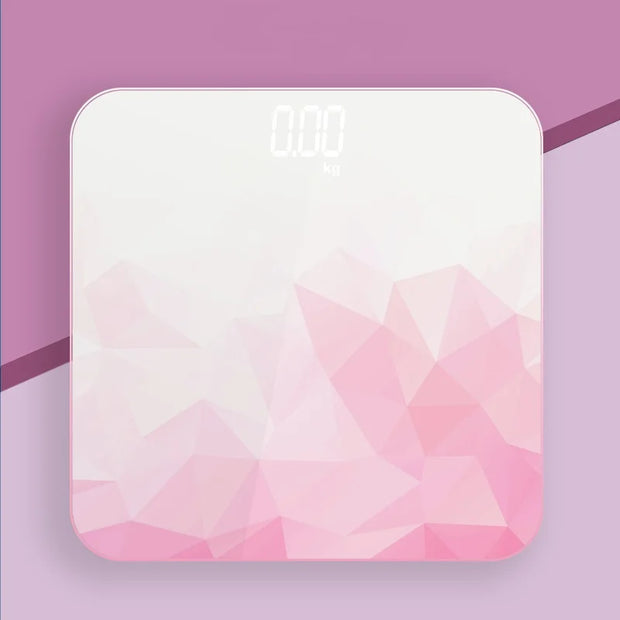 Digital Bathroom Scale 7 Styles Intelligent LCD Display High-Strength Weighing Scales with Temperature Feature Weight management
