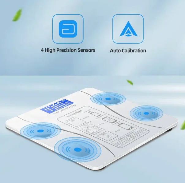 Digital bathroom scale-high-precision weighing scale, with large display screen, durable and sturdy structure,