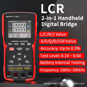 Digital Resistance Meters Portable Professional Measuring Instrument Capacitor Resistor Inductors Tester Electrician Tool Det