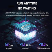 JX-S9 Gaming Laptop Computer AMD R7 4700U 15.6 inch Thin and light Laptop Windows 11 32GB DDR4 2TB Fingerprint unlock notebook