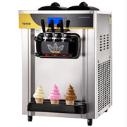 Electric 3 Flavor Ice Cream Ice Cream Maker Stainless Steel Home and Business Multifunctional Glace Ice Cream Maker