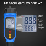 Digital Penetration PH Meter Dough Meat Vegetable Fruit Sauces Semi-solid PH Tester Acidimeter with Temperature Measurement