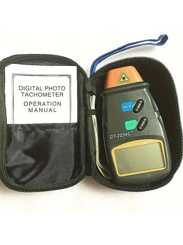 DT-2234C+ Digital Photo Tachometer Digital Engine Tachometer Digital Speedometer Digital Laser Photo Tachometer Non Contact Tach