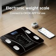 Digital bathroom scale-high-precision weighing scale, with large display screen, durable and sturdy structure,