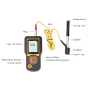 Digital Hardness Tester ABS High Accuracy Hardness Meter Durometer Scale with  Color Screen Digital Durometer Scale