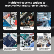 Digital Resistance Meters Portable Professional Measuring Instrument Capacitor Resistor Inductors Tester Electrician Tool Det