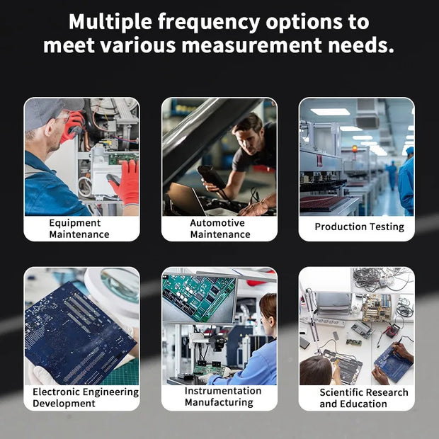 Digital Resistance Meters Portable Professional Measuring Instrument Capacitor Resistor Inductors Tester Electrician Tool Det