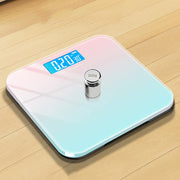 Digital Bathroom Scale 7 Styles Intelligent LCD Display High-Strength Weighing Scales with Temperature Feature Weight management