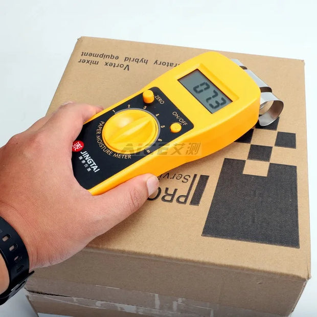 Digital Inductive paper moisture meter Non-Destructive Testing High-frequency wave corrugated carton pulp board content ratio