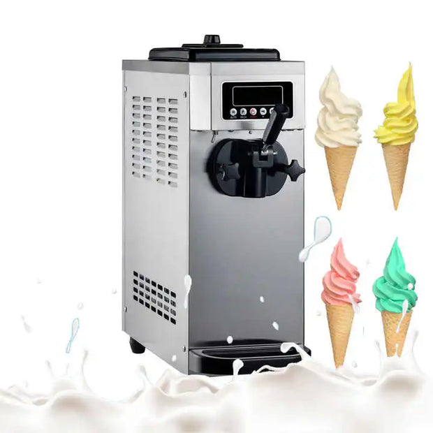 Electric 3 Flavor Ice Cream Ice Cream Maker Stainless Steel Home and Business Multifunctional Glace Ice Cream Maker