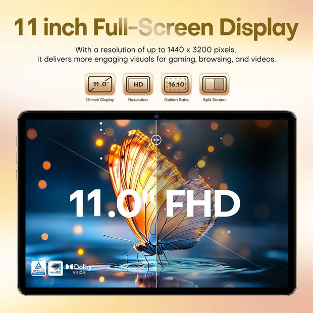Original Pad 8 Ultra 11 Inch 16GB RAM 1TB ROM tablet Android 14 Core Pad Tablet PC Phone Dual Wifi tablette android 8800mah