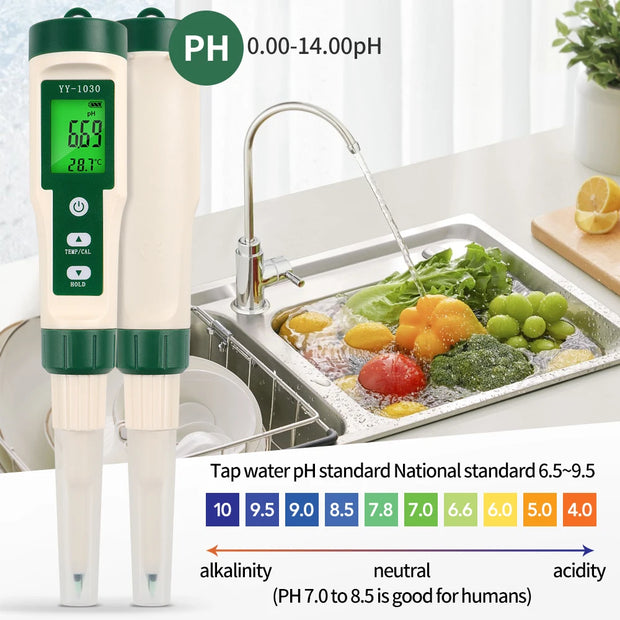 Portable  Digital Display Electronic PH Meter YY-1030 Automatic Digital Dough Special Food PH Meter Test Pen