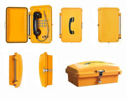 Outdoor Popular Telephone Public Yellow Aluminium Call Phones EMC VOIP SIP2.0 Industrial Telephpne